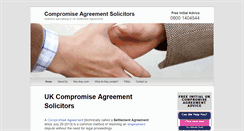 Desktop Screenshot of compromiseagreementsolicitorsuk.co.uk